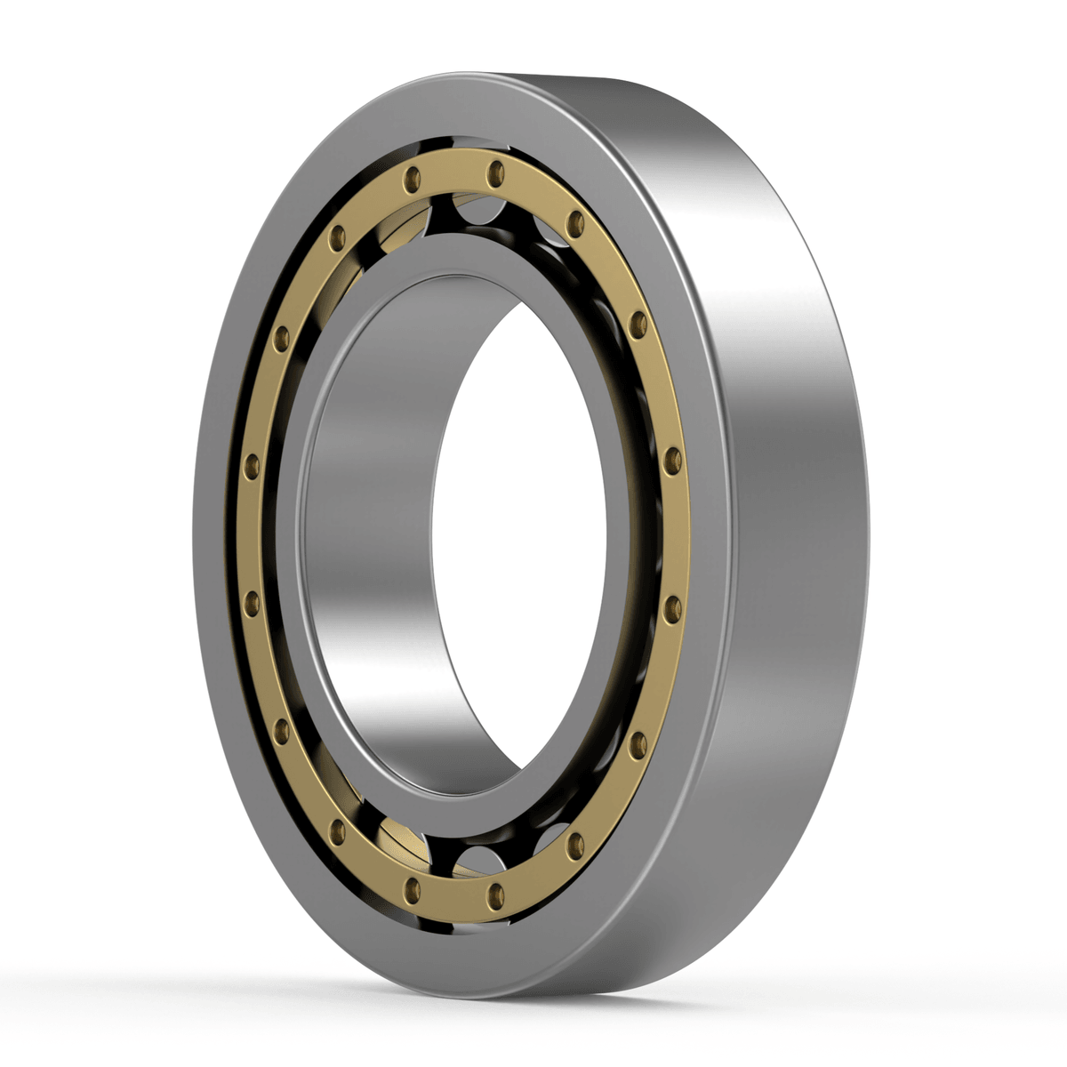 NU318 ECM/C3 SKF - Zylinderrollenlager with white background