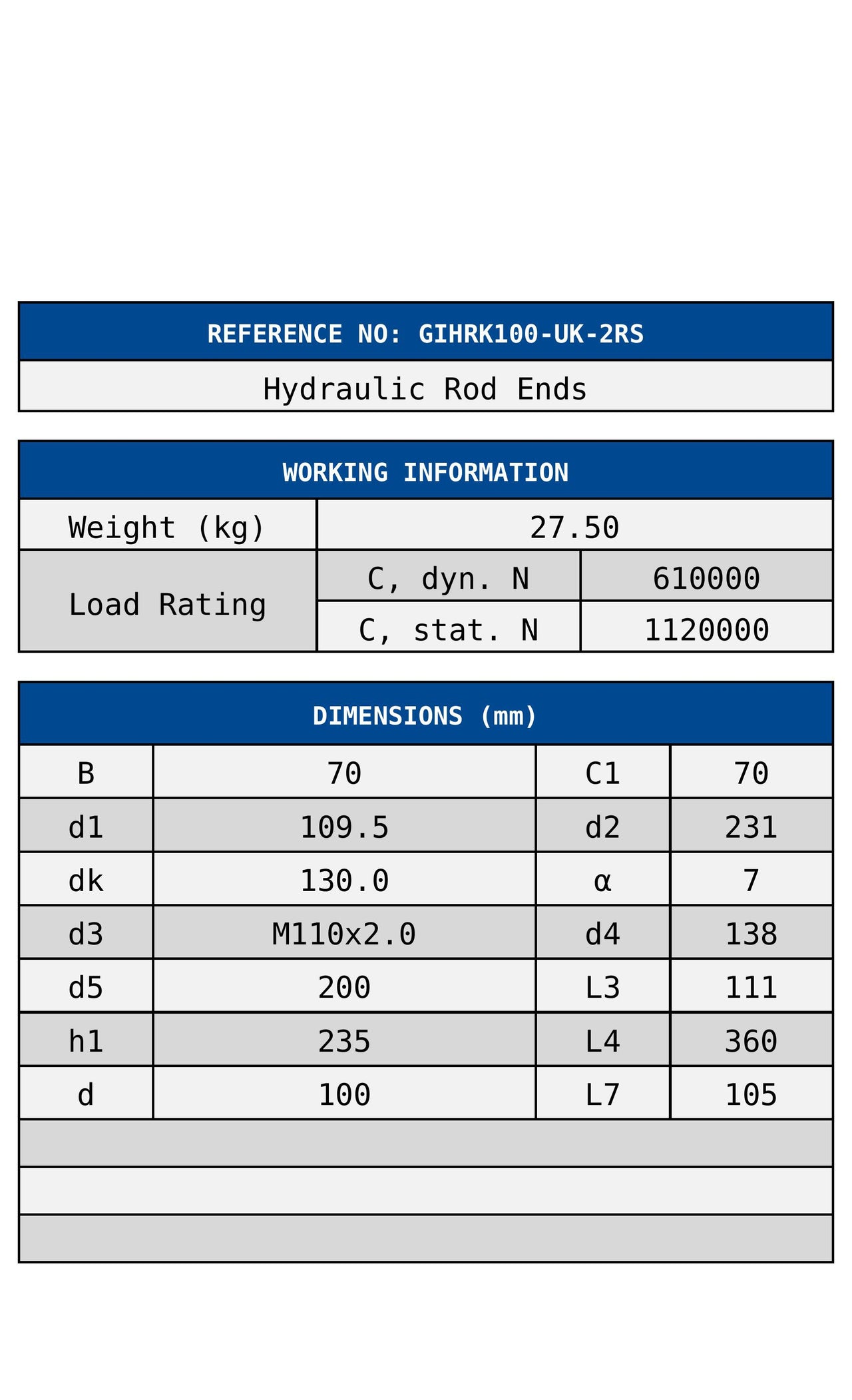 GIHRK100-UK-2RS ZEN